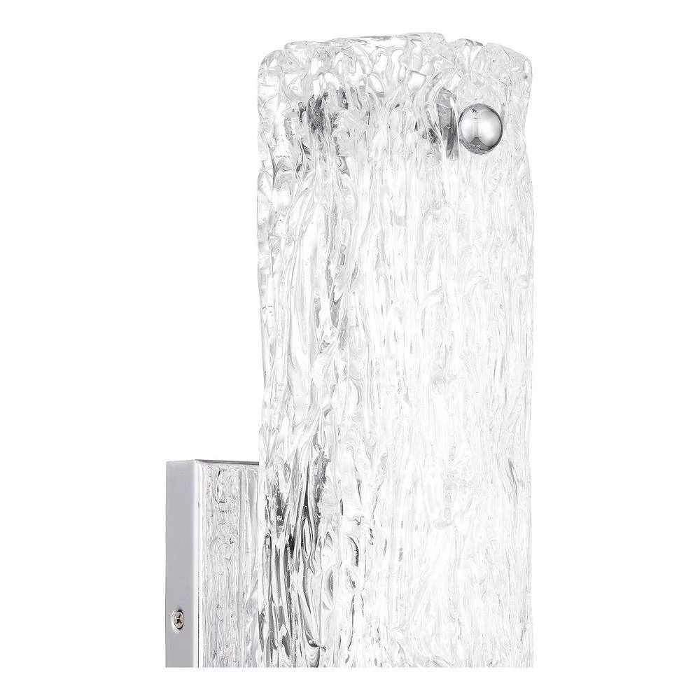 1-Light Pell 5 in. Polished Chrome Integrated LED Wall Sconce by Quoizel 8 1-Light Pell 5 in. Polished Chrome Integrated LED Wall Sconce by Quoizel - Image 6