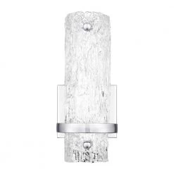 1-Light Pell 5 in. Polished Chrome Integrated LED Wall Sconce by Quoizel 13 1-Light Pell 5 in. Polished Chrome Integrated LED Wall Sconce by Quoizel -Quoizel Sales polished chrome quoizel vanity lighting pcpll8805c 4f 1000