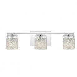 Purcell 3-Light Polished Chrome Vanity Light by Quoizel