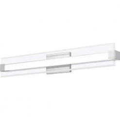 Salon 32 in. Polished Chrome Integrated LED Vanity Light by Quoizel