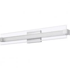 Salon 32 in. Polished Chrome Integrated LED Vanity Light by Quoizel 8 Salon 32 in. Polished Chrome Integrated LED Vanity Light by Quoizel -Quoizel Sales polished chrome quoizel vanity lighting pcso8532c c3 1000