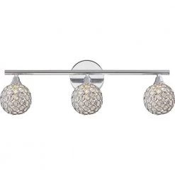 Shimmer 3-Light Polished Chrome Vanity Light by Quoizel