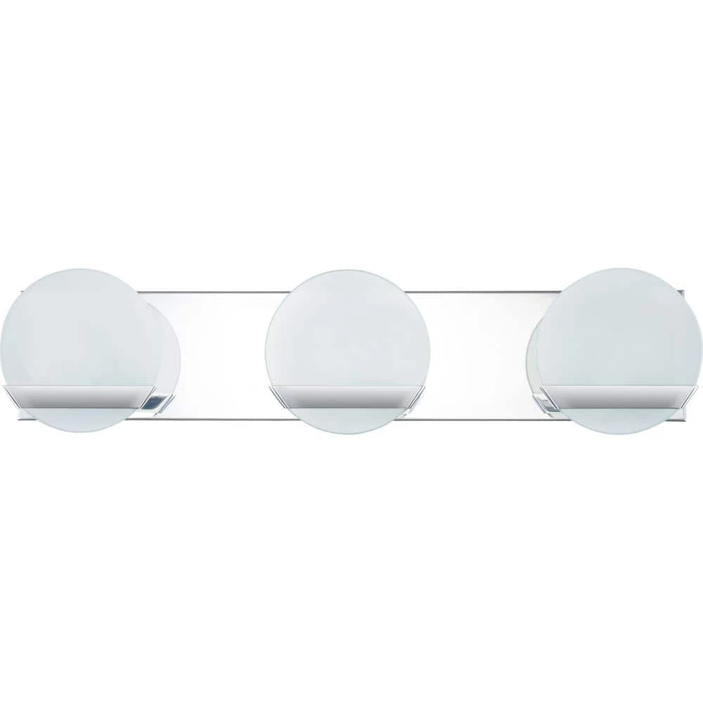 Tyleigh 24 in. 3-Light Polished Chrome Vanity Light by Quoizel 6 Tyleigh 24 in. 3-Light Polished Chrome Vanity Light by Quoizel - Image 4