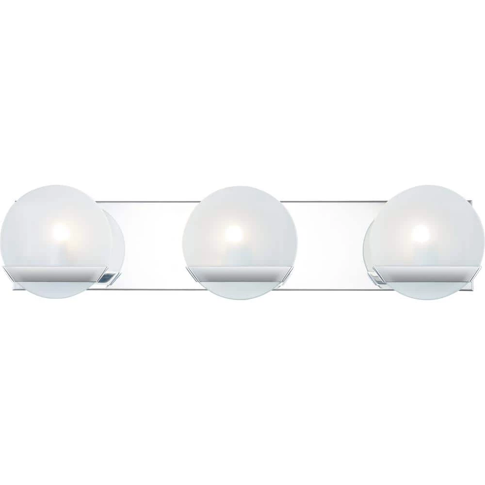 Tyleigh 24 in. 3-Light Polished Chrome Vanity Light by Quoizel 3 Tyleigh 24 in. 3-Light Polished Chrome Vanity Light by Quoizel