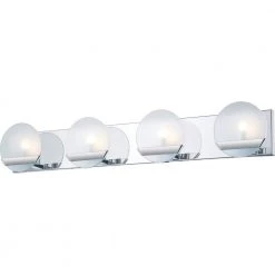 Tyleigh 32 in. 4-Light Polished Chrome Vanity Light by Quoizel -Quoizel Sales polished chrome quoizel vanity lighting pctyl8632c 1f 1000