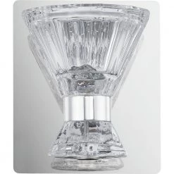 Zuri 3-Light LED Polished Chrome Sconce by Quoizel -Quoizel Sales polished chrome quoizel vanity lighting pczur8605c 1f 1000