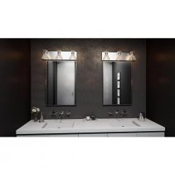 Zuri 3-Light Polished Chrome LED Vanity Light Bar by Quoizel -Quoizel Sales polished chrome quoizel vanity lighting pczur8622c 31 1000