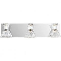 Zuri 3-Light Polished Chrome LED Vanity Light Bar by Quoizel