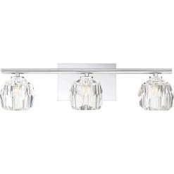 Regalia 3-Light Polished Chrome Vanity Light by Quoizel