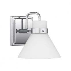 Regency 1-Light Polished Chrome Wall Sconce by Quoizel -Quoizel Sales polished chrome quoizel vanity lighting rgn8607c 4f 1000