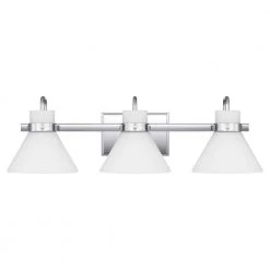 Regency 25 in. 3-Light Polished Chrome Vanity Light by Quoizel -Quoizel Sales polished chrome quoizel vanity lighting rgn8625c 1f 1000