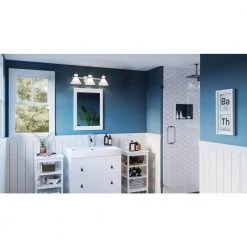 Regency 25 in. 3-Light Polished Chrome Vanity Light by Quoizel -Quoizel Sales polished chrome quoizel vanity lighting rgn8625c 31 1000