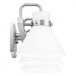 Regency 25 in. 3-Light Polished Chrome Vanity Light by Quoizel -Quoizel Sales polished chrome quoizel vanity lighting rgn8625c 44 1000