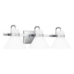 Regency 25 in. 3-Light Polished Chrome Vanity Light by Quoizel -Quoizel Sales polished chrome quoizel vanity lighting rgn8625c 4f 1000