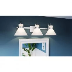 Regency 25 in. 3-Light Polished Chrome Vanity Light by Quoizel -Quoizel Sales polished chrome quoizel vanity lighting rgn8625c c3 1000