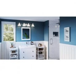 Regency 35.5 in. 4-Light Polished Chrome Vanity Light by Quoizel -Quoizel Sales polished chrome quoizel vanity lighting rgn8635c 31 1000