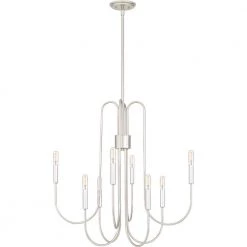 Cabry 8-Light Polished Nickel Chandelier by Quoizel 15 Cabry 8-Light Polished Nickel Chandelier by Quoizel -Quoizel Sales polished nickel quoizel chandeliers cbr5028pk 1f 1000