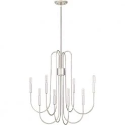 Cabry 8-Light Polished Nickel Chandelier by Quoizel 14 Cabry 8-Light Polished Nickel Chandelier by Quoizel -Quoizel Sales polished nickel quoizel chandeliers cbr5028pk 4f 1000