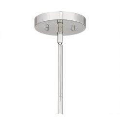 McPherson 3-Light Polished Nickel Pendant with Clear Glass by Quoizel -Quoizel Sales polished nickel quoizel chandeliers mcp2814pk fa 1000