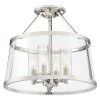 Barlow 4-Light Polished Nickel Semi-Flush Mount by Quoizel