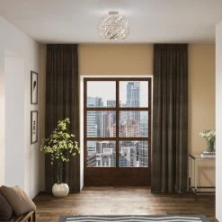 Crescent 18 in. 4-Light Polished Nickel Semi-Flush Mount by Quoizel 8 Crescent 18 in. 4-Light Polished Nickel Semi-Flush Mount by Quoizel -Quoizel Sales polished nickel quoizel flush mount lights pccn1718pk c3 1000