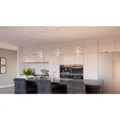 Cardiff 1-Light Polished Nickel Mini Pendant with Clear Glass by Quoizel -Quoizel Sales polished nickel quoizel pendant lights qpp5344pk 31 1000