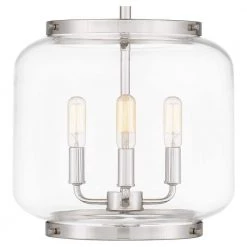 Tapley 3-Light Polished Nickel Mini Pendant with Clear Glass by Quoizel 16 Tapley 3-Light Polished Nickel Mini Pendant with Clear Glass by Quoizel -Quoizel Sales polished nickel quoizel pendant lights tpy1512pk 44 1000