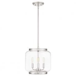 Tapley 3-Light Polished Nickel Mini Pendant with Clear Glass by Quoizel 13 Tapley 3-Light Polished Nickel Mini Pendant with Clear Glass by Quoizel -Quoizel Sales polished nickel quoizel pendant lights tpy1512pk c3 1000