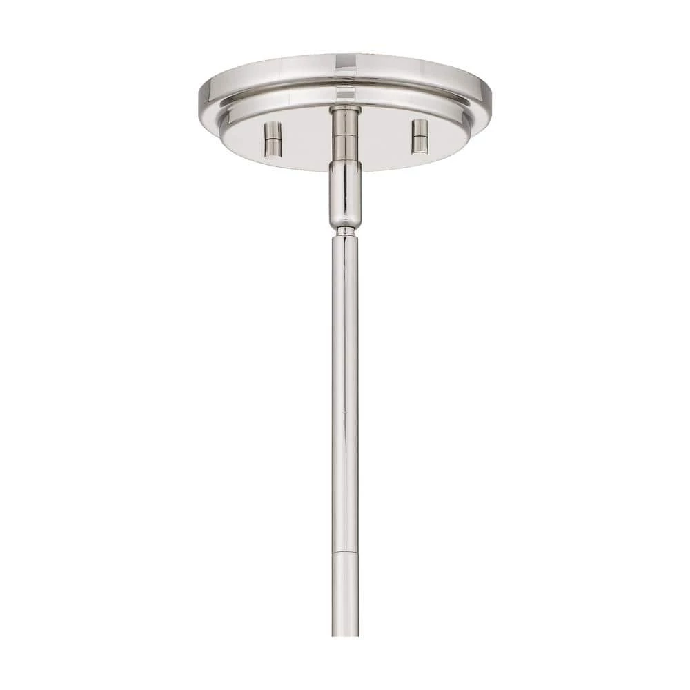 Tapley 3-Light Polished Nickel Mini Pendant with Clear Glass by Quoizel 9 Tapley 3-Light Polished Nickel Mini Pendant with Clear Glass by Quoizel - Image 7