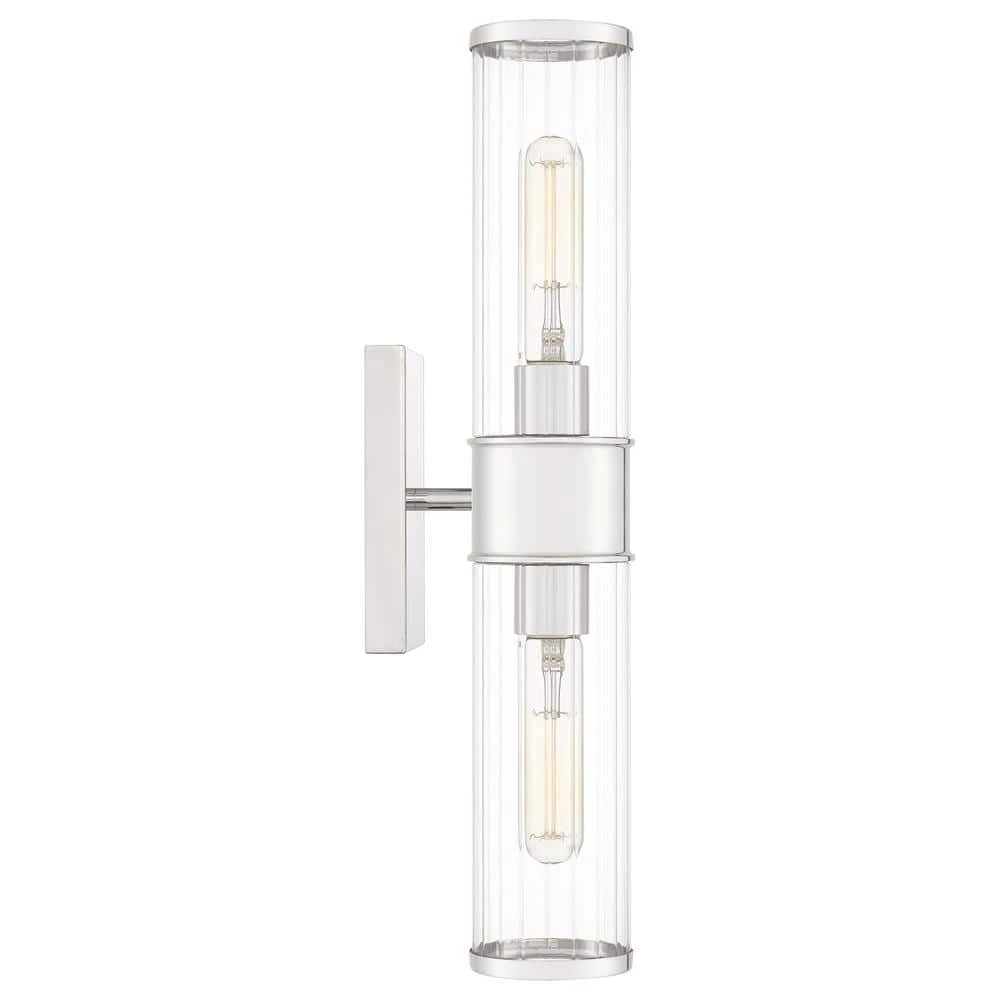 Nova 2-Light Polished Nickel Wall Sconce by Quoizel 7 Nova 2-Light Polished Nickel Wall Sconce by Quoizel - Image 5