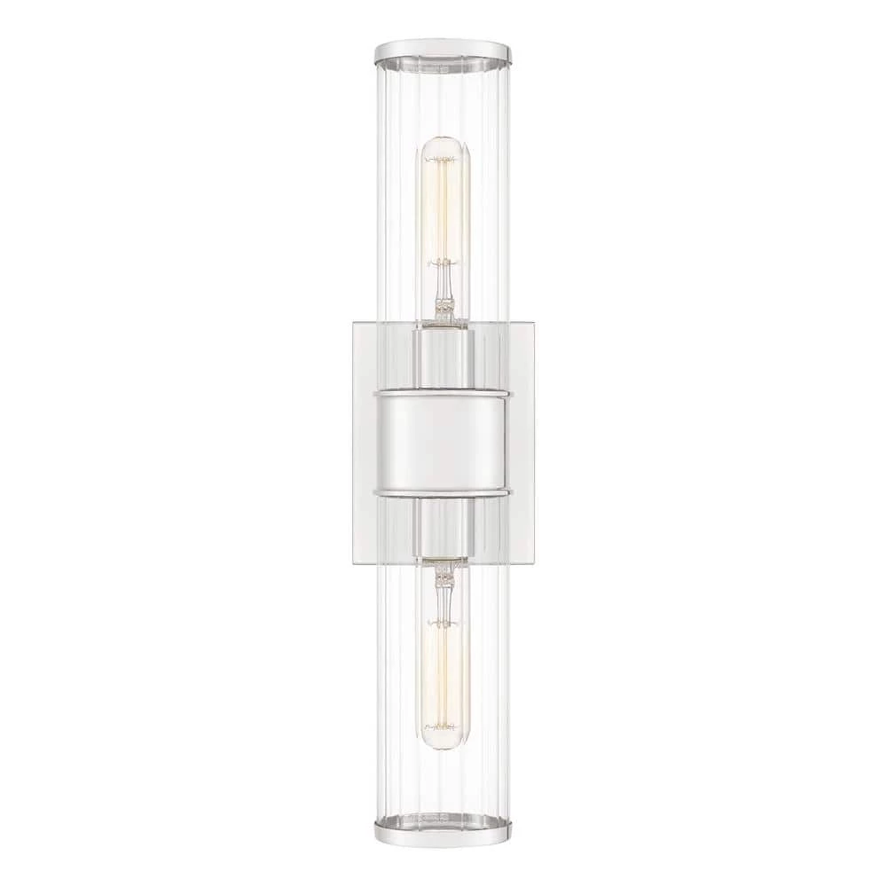Nova 2-Light Polished Nickel Wall Sconce by Quoizel 3 Nova 2-Light Polished Nickel Wall Sconce by Quoizel