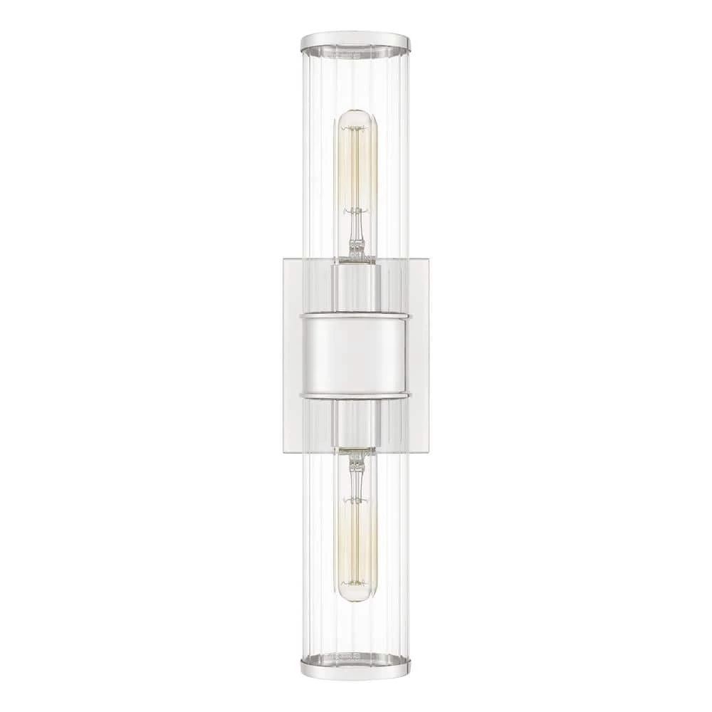 Nova 2-Light Polished Nickel Wall Sconce by Quoizel 5 Nova 2-Light Polished Nickel Wall Sconce by Quoizel - Image 3