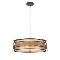 Laguna 4-Light Renaissance Copper Pendant by Quoizel