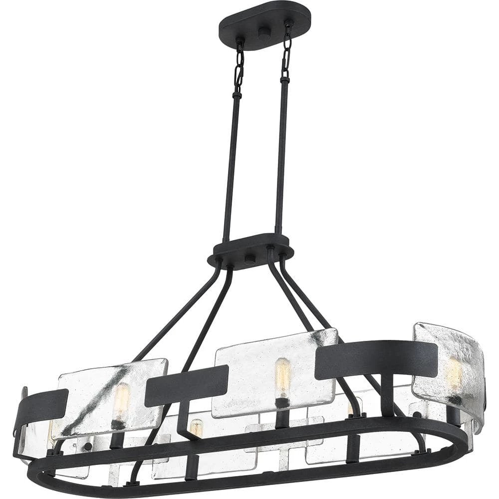 Stratum 6-Light Royal Ebony Chandelier by Quoizel 4 Stratum 6-Light Royal Ebony Chandelier by Quoizel - Image 2