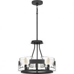 Stratum 4-Light Royal Ebony Semi-Flush Mount by Quoizel -Quoizel Sales royal ebony quoizel flush mount lights stm1716ba c3 1000