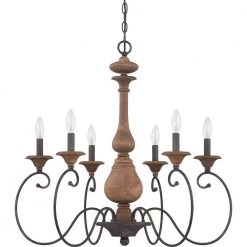 Auburn 6-Light Rustic Black Candle-Style Chandelier by Quoizel -Quoizel Sales rustic black quoizel chandeliers abn5006rk c3 1000