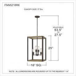 Finn 4-Light Rustic Black Pendant by Quoizel -Quoizel Sales rustic black quoizel chandeliers fnn5216rk 44 1000