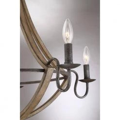 Shire 5-Light Rustic Black Bowl-Style Chandelier by Quoizel -Quoizel Sales rustic black quoizel chandeliers shr5005rk 1f 1000