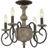 Castile 4-Light Rustic Black Semi-Flush Mount by Quoizel 2 Castile 4-Light Rustic Black Semi-Flush Mount by Quoizel -Quoizel Sales rustic black quoizel flush mount lights cs1718rk 64 1000