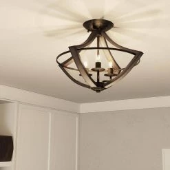 Shire 16.5 in. 3-Light Rustic Black Flush Mount by Quoizel 15 Shire 16.5 in. 3-Light Rustic Black Flush Mount by Quoizel -Quoizel Sales rustic black quoizel flush mount lights shr1716rk 31 1000