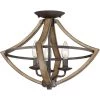 Shire 16.5 in. 3-Light Rustic Black Flush Mount by Quoizel -Quoizel Sales rustic black quoizel flush mount lights shr1716rk 64 1000