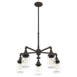 Squire 5-Light Rustic Black Outdoor Chandelier by Quoizel 10 Squire 5-Light Rustic Black Outdoor Chandelier by Quoizel -Quoizel Sales rustic black quoizel outdoor chandeliers sqr3526rk 4f 1000