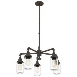 Squire 5-Light Rustic Black Outdoor Chandelier by Quoizel 9 Squire 5-Light Rustic Black Outdoor Chandelier by Quoizel -Quoizel Sales rustic black quoizel outdoor chandeliers sqr3526rk c3 1000