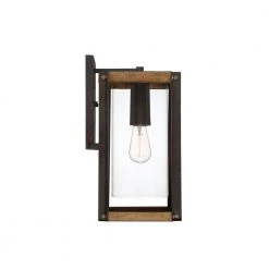 Marion Square 1-Light Black Outdoor Wall Lantern Sconce by Quoizel -Quoizel Sales rustic black quoizel outdoor sconces msq8409rk 1f 1000