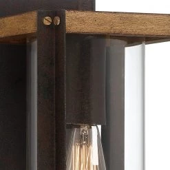 Marion Square 1-Light Black Outdoor Wall Lantern Sconce by Quoizel -Quoizel Sales rustic black quoizel outdoor sconces msq8409rk 40 1000