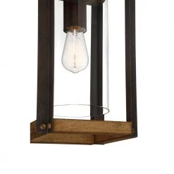 Marion Square 1-Light Black Outdoor Wall Lantern Sconce by Quoizel -Quoizel Sales rustic black quoizel outdoor sconces msq8409rk 44 1000