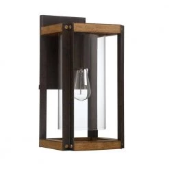 Marion Square 1-Light Black Outdoor Wall Lantern Sconce by Quoizel -Quoizel Sales rustic black quoizel outdoor sconces msq8409rk c3 1000