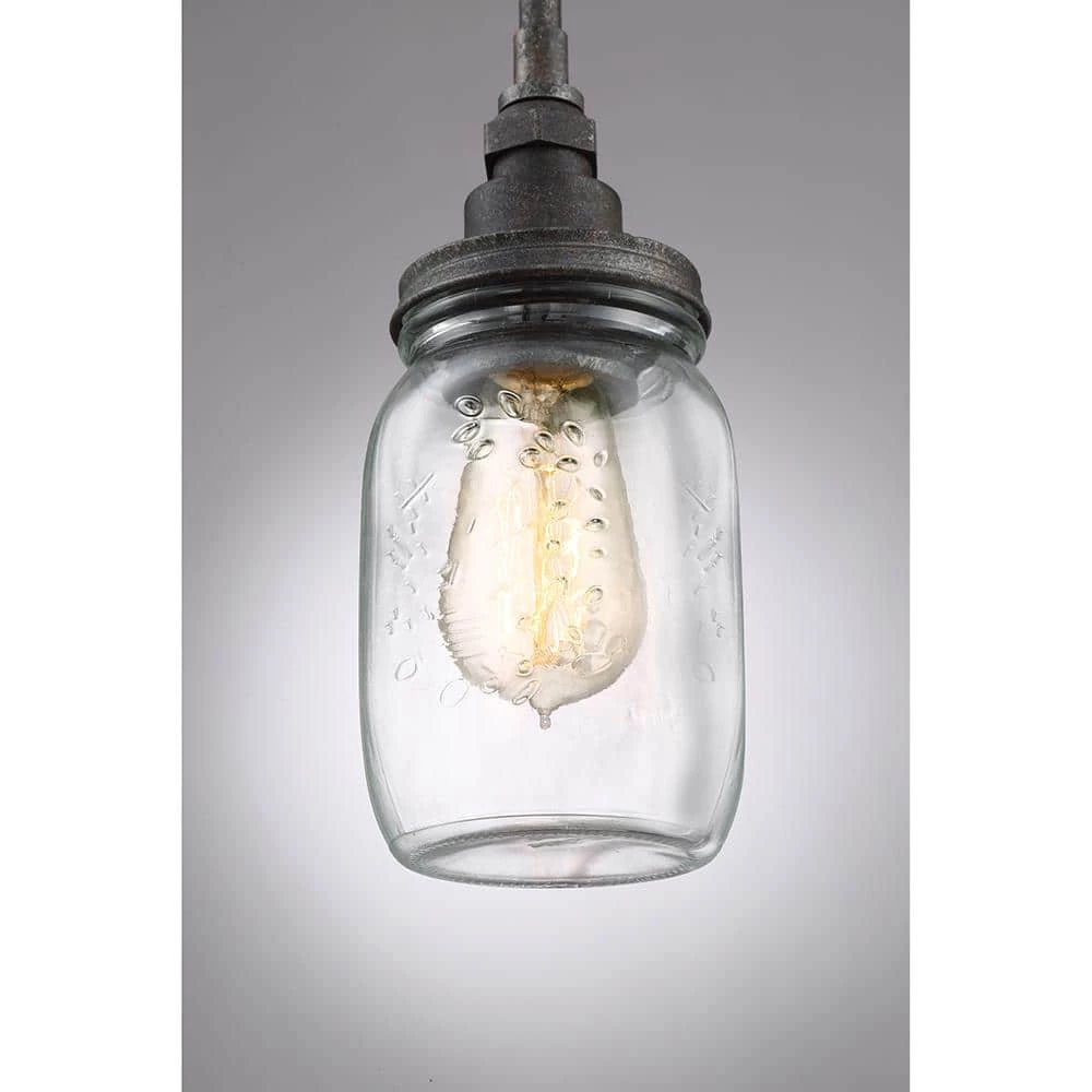 Squire 1-Light Rustic Black Mini Pendant by Quoizel 6 Squire 1-Light Rustic Black Mini Pendant by Quoizel - Image 4