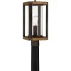 Marion Square 1-Light Rustic Black Outdoor Post Lantern by Quoizel -Quoizel Sales rustic black quoizel post light sets msq9009rk 64 1000
