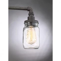 Squire 3-Light Rustic Black Vanity Light by Quoizel -Quoizel Sales rustic black quoizel vanity lighting sqr8603rk 1f 1000